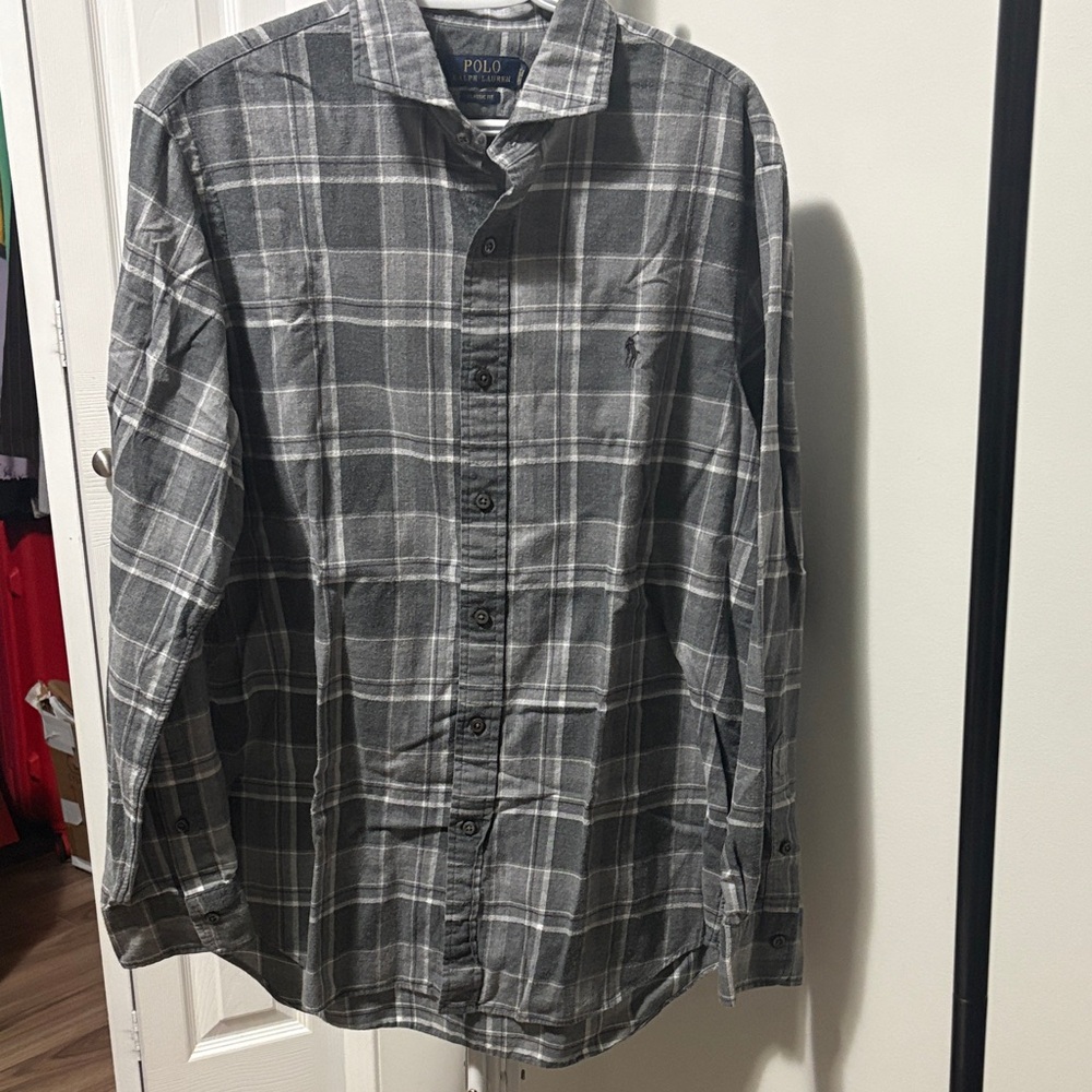Polo by Ralph Lauren Black and White Plaid Men's Shirt